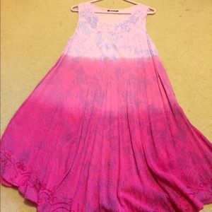 MIDI pink dress