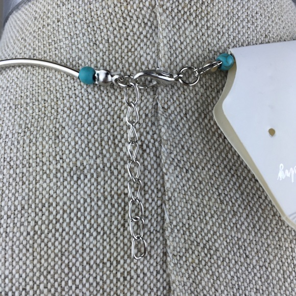 NWT silver and turquoise necklace and earrings set - Picture 4 of 4