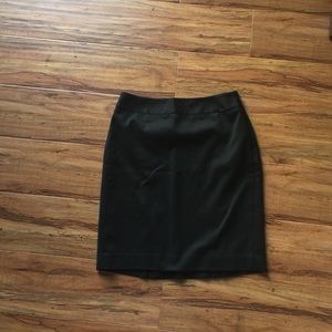 Black mini skirt