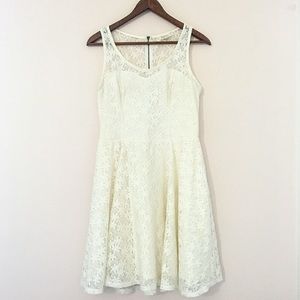 Off-white lace dress