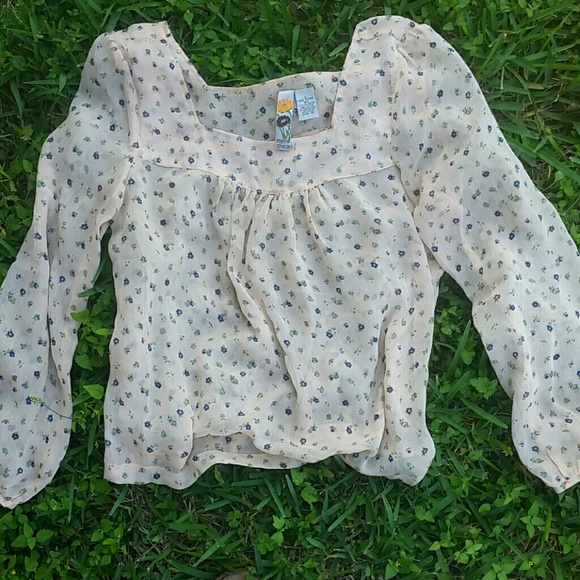 🍭SOLD🍭Boho Sheer Blouse