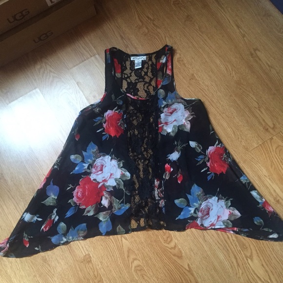 Flower Print Top