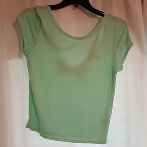 Light Teal crop top. NEVER WORN.
