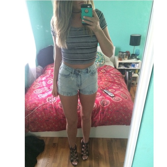 Tribal crop top