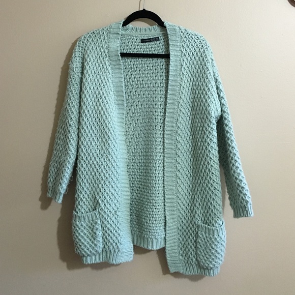 Mint green cardigan