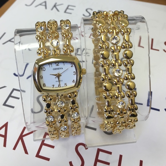 GENEVA Watch and bracelet set - Picture 1 of 2