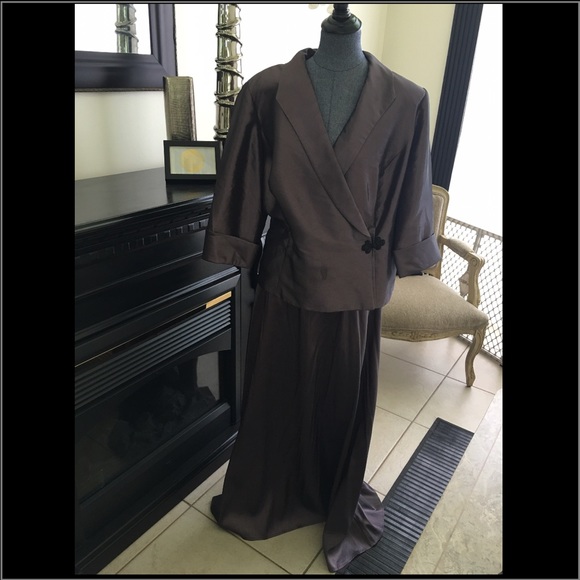 Evening dress purple