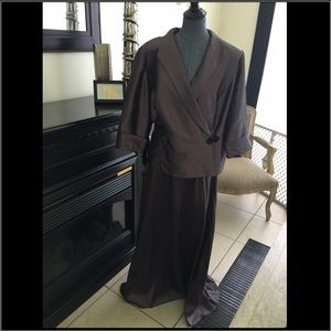 Evening dress purple