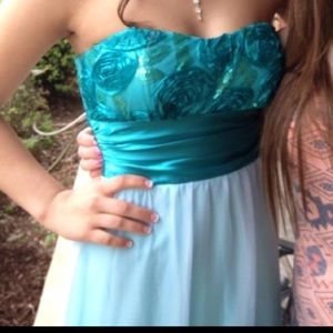 Ombré prom dress. Only worn once!