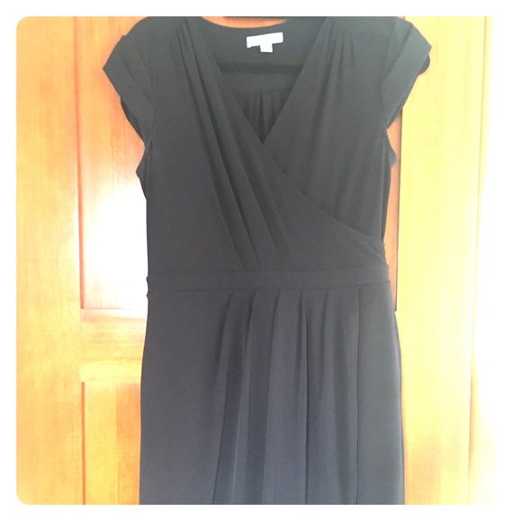 NY&CO Black Faux Wrap dress Sz M