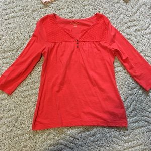 Eddie Bauer 3/4 sleeve Henley