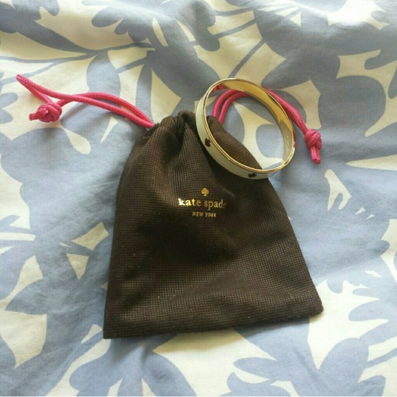 Kate Spade Gold and White Bangle
