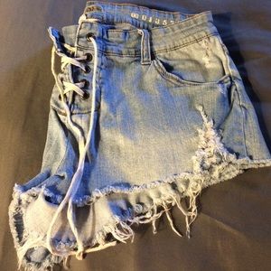 Billabong cutoff Jean shorts