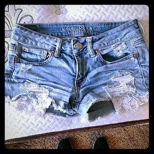 AE lace pocket shorties size 2