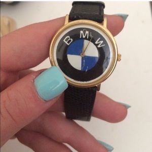 Real leather BMW watch