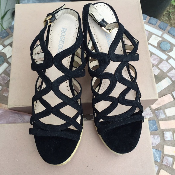 ROSEGOLD ESPADRILLE WEDGES SZ 8 new - Picture 2 of 4