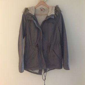 H&M Grey Military Jacket/Coat