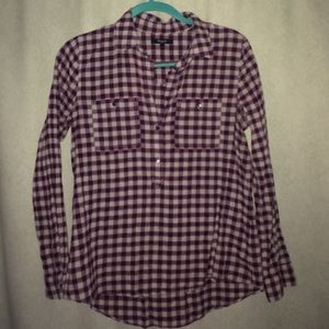 Madewell Quarter-buttonup flannel