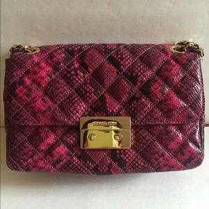 Michael Kors Large Chain Shoulder Bag, Pink, Large