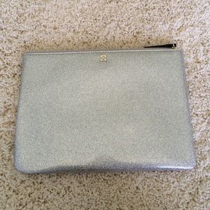Kate Spade silver clutch