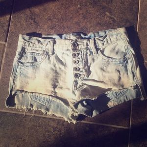 Denim shorts