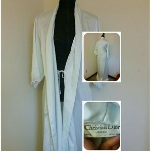 Vintage Mint Green Christian Dior Robe