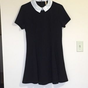 vintage knee length Wednesday Adams style dress