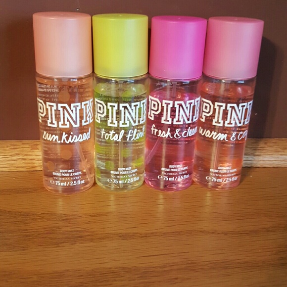 4 PINK 2.5 Fl. Oz. Body Mists
