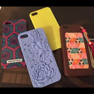 Lot of 4 iPhone 5 cases 5s Jonathan Adler