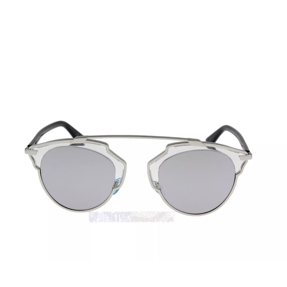 Dior "so real" Palladium silver mirror sunglasses - Picture 1 of 4
