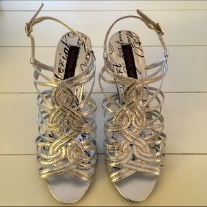 Silver Dressy Sandals