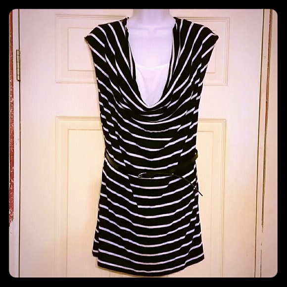 Cowl neck dress