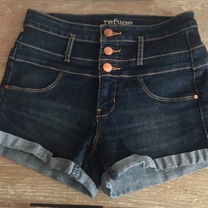 Denim shorts