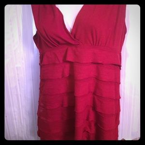 Ruffle sleeveless blouse