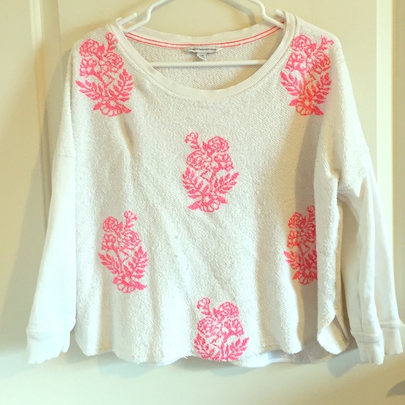 Flower sweat shirt