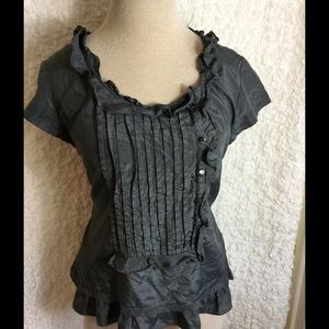 🔹J.Crew🔹Gray Silk top