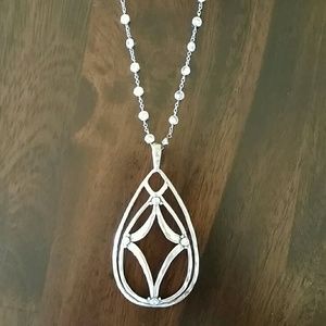 Silpada Cubic Zirconia Necklace. Pendant not inc