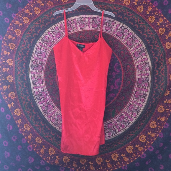 NWT NEVER WORN RED LINGERIE SLIP