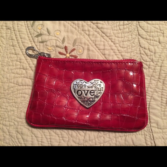 Brighton red change purse/small wallet