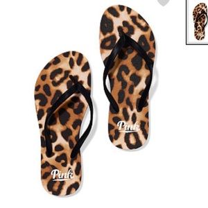 Cheetah Flip Flops