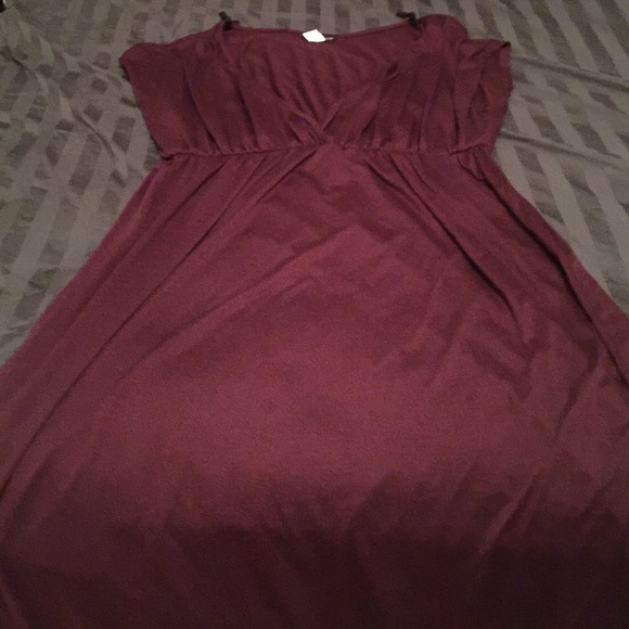 Purple maxi dress