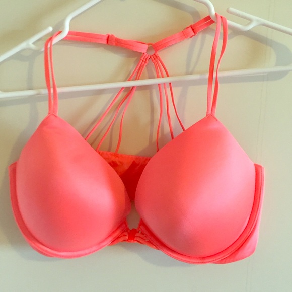 Peach orange bra