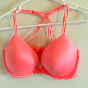 Peach orange bra