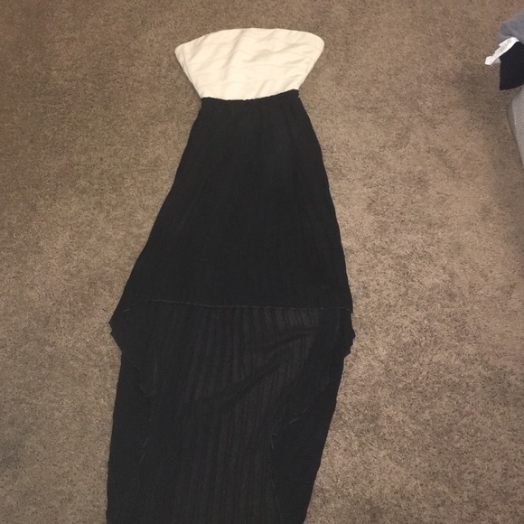 Beige and black dress classy