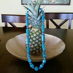 Blue Beaded Necklace