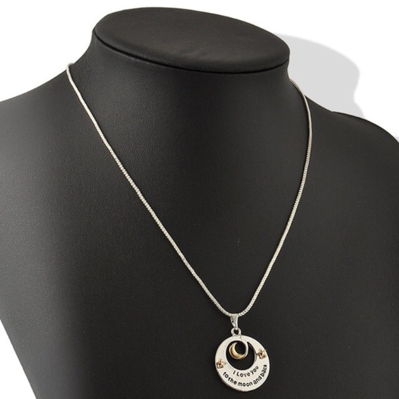 I Love You To The Moon & Back Necklace - Picture 3 of 4