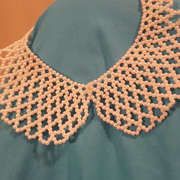 Pearl Peter Pan collar necklace