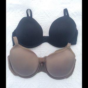 2 Bra Bundle! Vassarette & pretty rose lace Wacoal