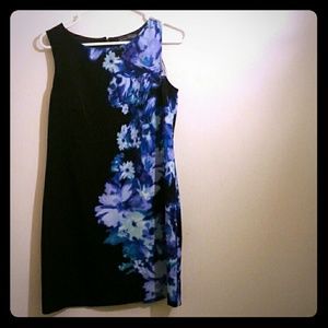 SOLD- Black and Floral Dress