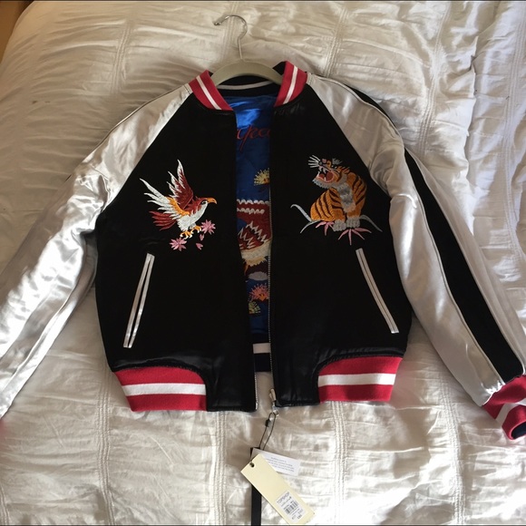 Topshop reversible bomber